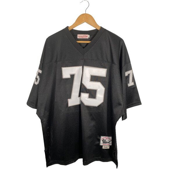 Mitchell & Ness Throwback 1987 Howie Long Oakland Raiders Jersey Size 54 - Picture 1 of 13